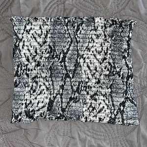 Snake skin tube top